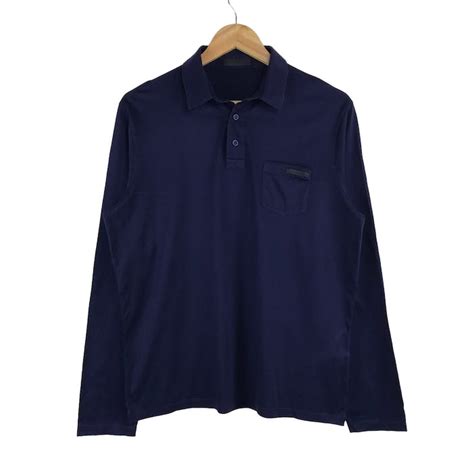 prada polo t-shirt|prada long sleeve polo.